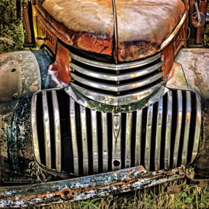 Old rusty truck | photography, images, and art for hotels, office buildings, homes, restaurants, hospitals, and shopping malls