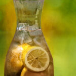 Pitcher of Ice Tea with Lemons | photography, images, and art for hotels, office buildings, homes, restaurants, hospitals, and shopping malls