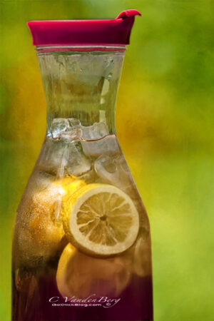 Pitcher of Ice Tea with Lemons | photography, images, and art for hotels, office buildings, homes, restaurants, hospitals, and shopping malls