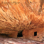 House on Fire Ruin, an ancient ruin with an interesting rock overhang | photography, images, and art for hotels, office buildings, homes, restaurants, hospitals, and shopping malls